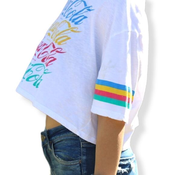 Coca-Cola Crop Top T-shirt (small) - Picture 2 of 5